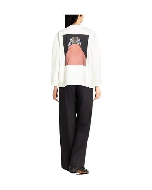 Max Mara White Plain Colour Sweatshirts