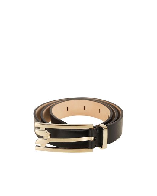 Victoria Beckham White Dorian Pin-Buckle Belt