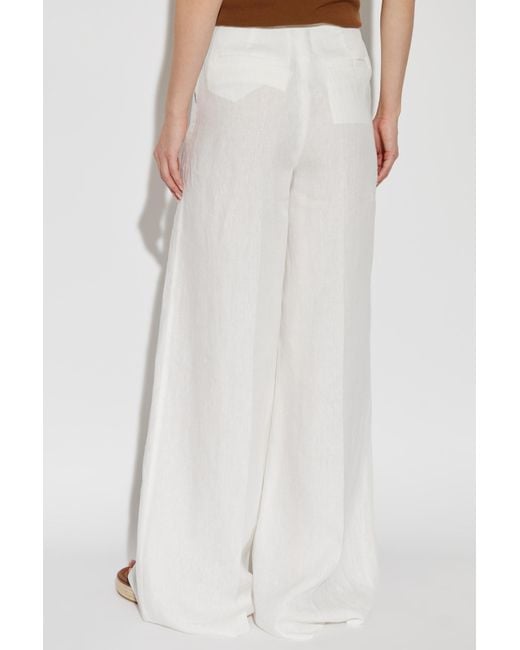 Max Mara White Sequoia Trousers