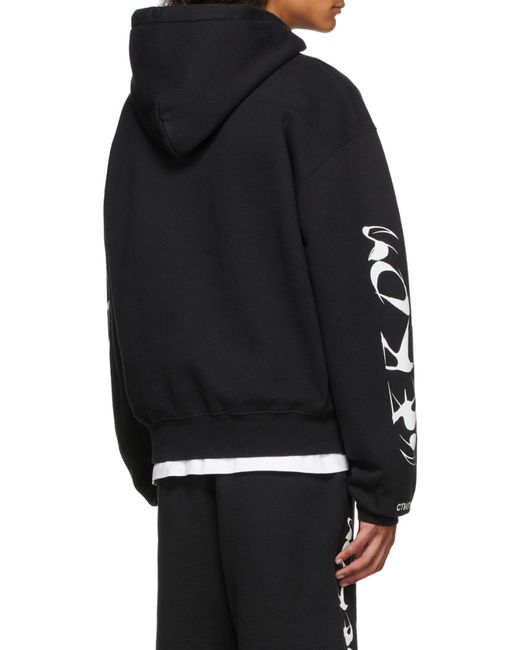 Heron Preston Blue Logo Patch Hoodie for men