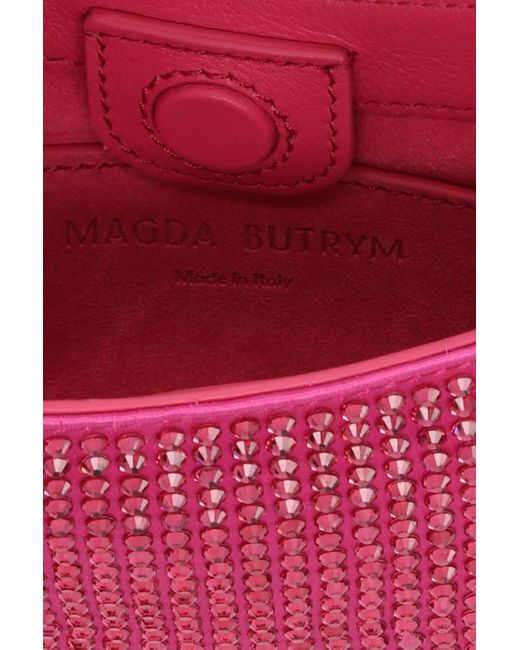 Magda Butrym Pink Vesna Embellished Magnetic Fastened Tote Bag