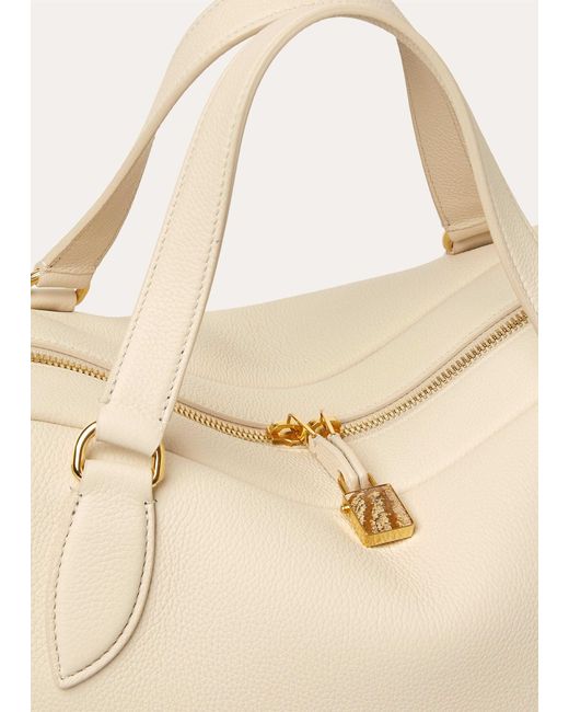 Loro Piana Natural Needle Medium Handbag