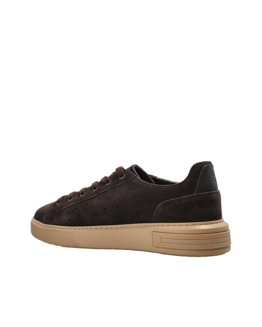 Bally Brown Lift Perforated Low-Top Sneakers for men