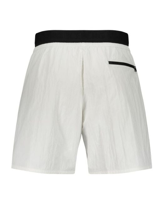 Iceberg Blue Logo-Patch Swim Shorts for men