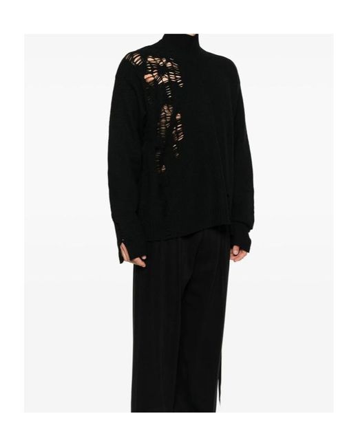Ann Demeulemeester Black Turtleneck Sweater for men