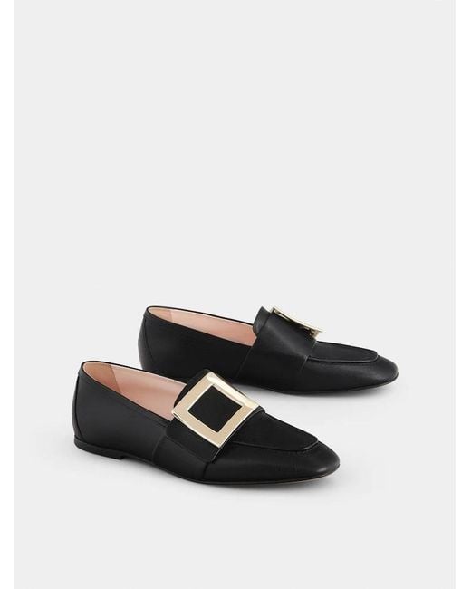 Roger Vivier Black Logo Loafers