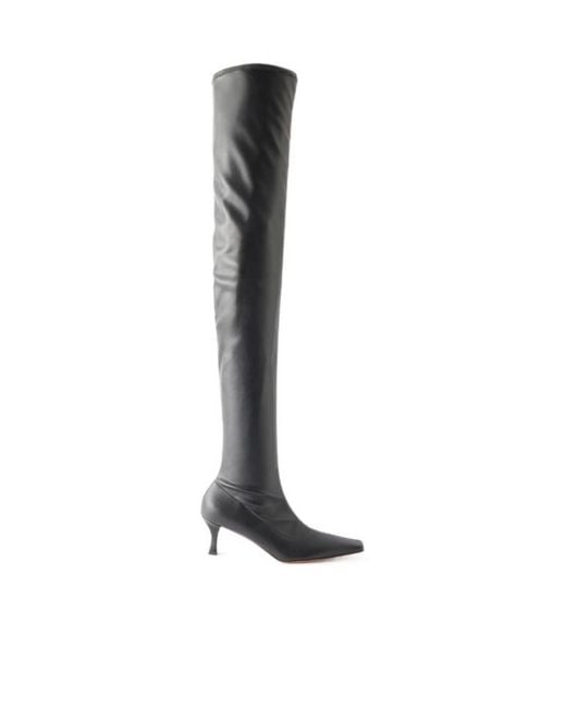 Proenza Schouler White 60Mm Calf Leather Thigh-High Boots