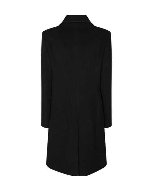 Tagliatore Black Double Breasted Coat