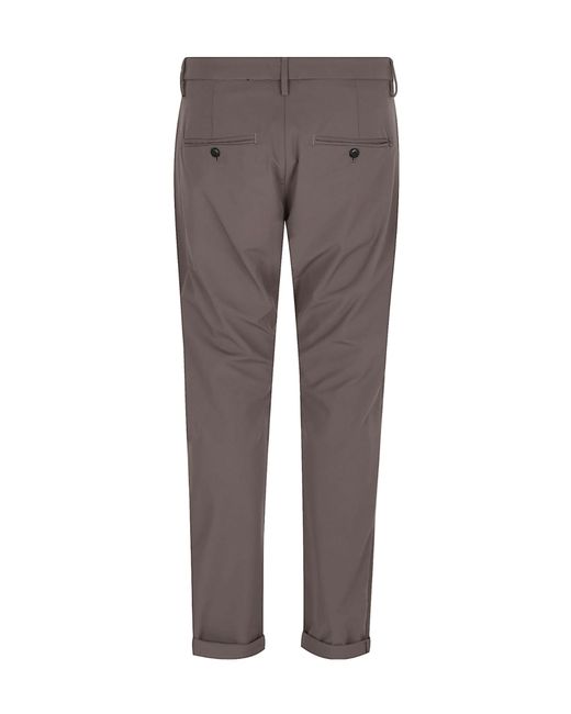 Dondup Gray Gaubert Slim Pants for men