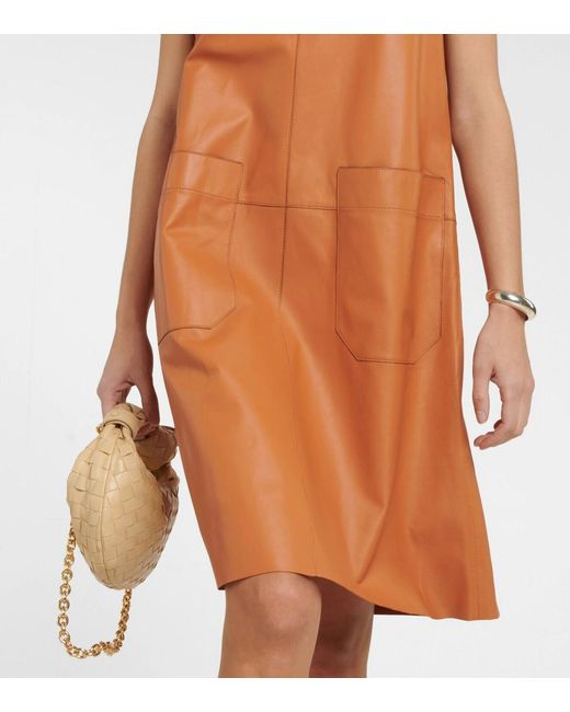 Joseph Orange Berwick Midi Dress