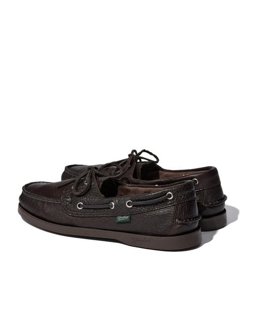 Paraboot Black Lace-Up Loafers for men
