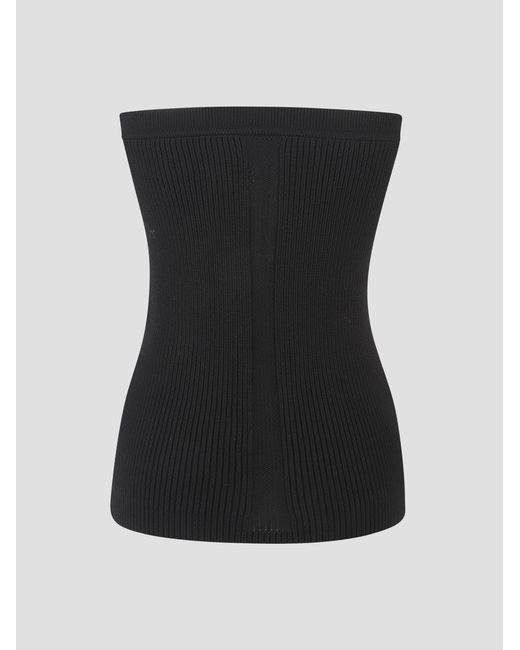 Rick Owens Black Knitted Tube Top