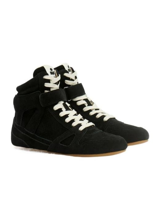 Isabel Marant Black Senny High Sneakers