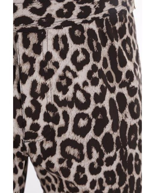 Tom Ford Gray Leopard-Print Swim Shorts for men