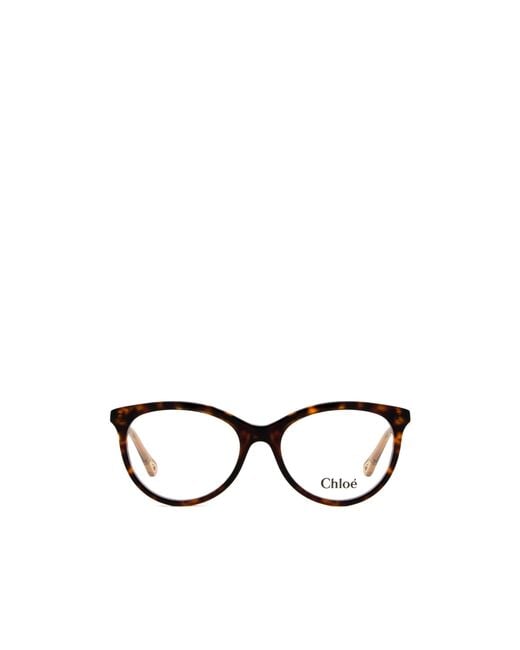 Chloé White Chloé Eyewear Cat-Eye Glasses
