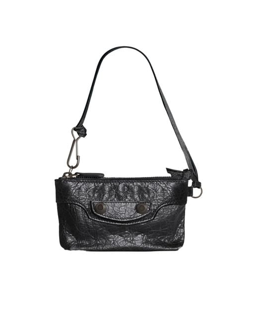 Balenciaga Black Le City Zipped Pouch Bag