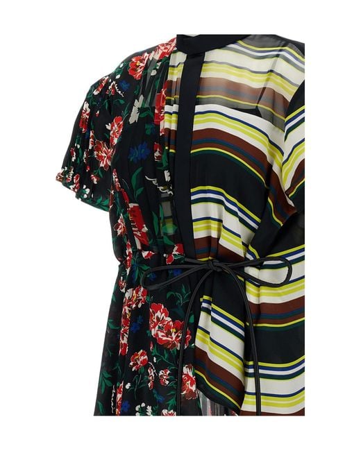Sacai Green Printed Shirt