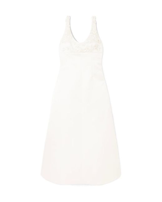 Emilia Wickstead White Casual Cami Dress
