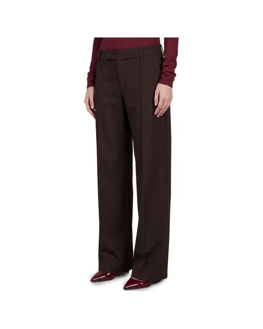 FEDERICA TOSI Brown Frescolana Wide-Leg Pants