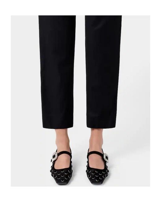 Roger Vivier Black Buckle-Embellished Ballet Flats
