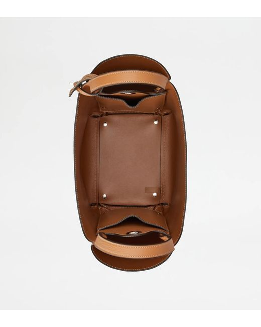 Tod's Brown Dual-Handle Shoulder Bag