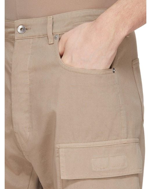 Rick Owens Natural Double Cargo Jeans for men