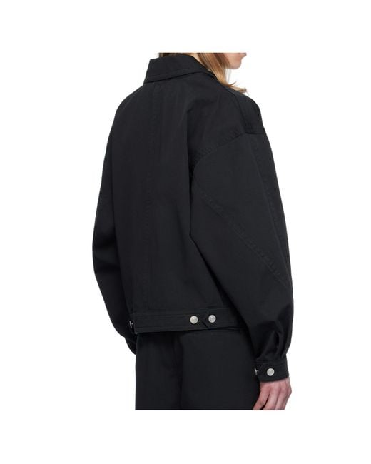 Isabel Marant Black Lapel Long-Sleeved Casual Jacket for men