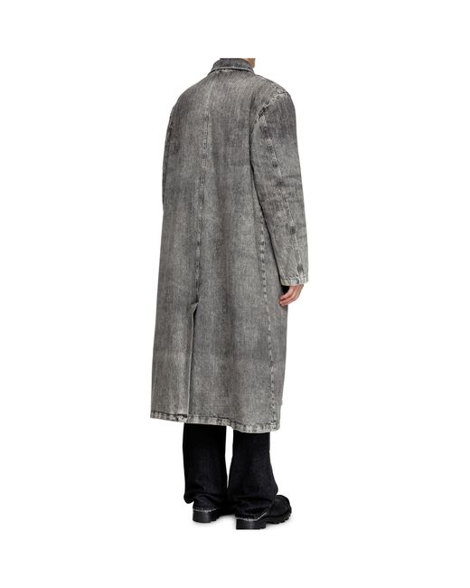 DIESEL Gray Pinstripe Windbreaker for men