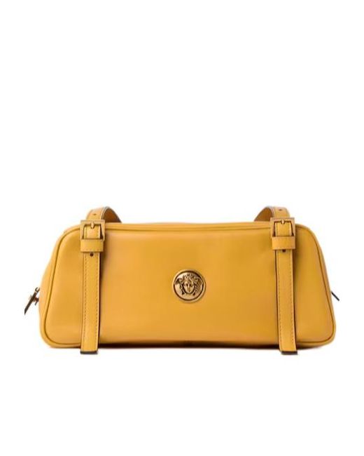 Versace Yellow Emblème Nappa Bowling Bag