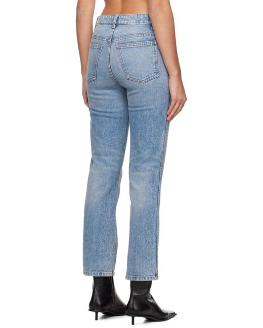 Khaite Black Abigail High Waist Jeans