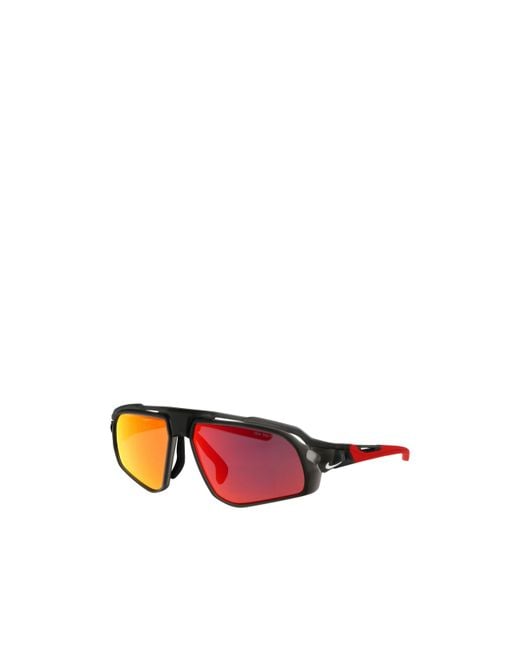 Nike Red Flyfree M Square Frame Sunglasses for men