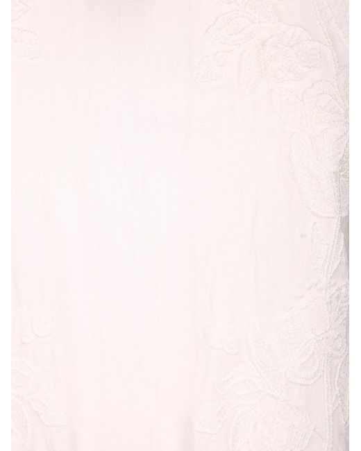 ERMANNO FIRENZE Pink Sleeveless Embroidered Dress