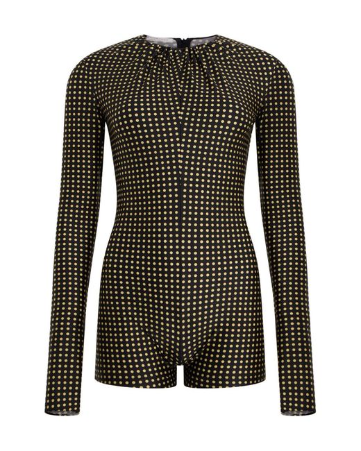Philosophy Di Lorenzo Serafini Black Long-Sleeve Short Jumpsuit