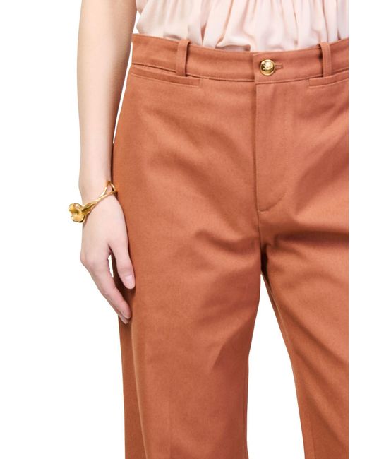 Chloé Brown Flared Pants