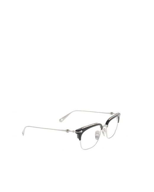 Chrome Hearts White Sluntradiction Square-Frame Sunglasses for men