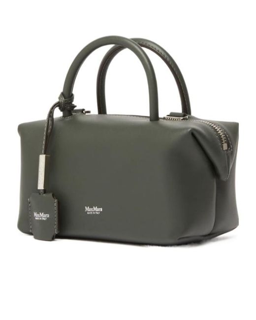 Max Mara Black Zippered Shoulder Bag