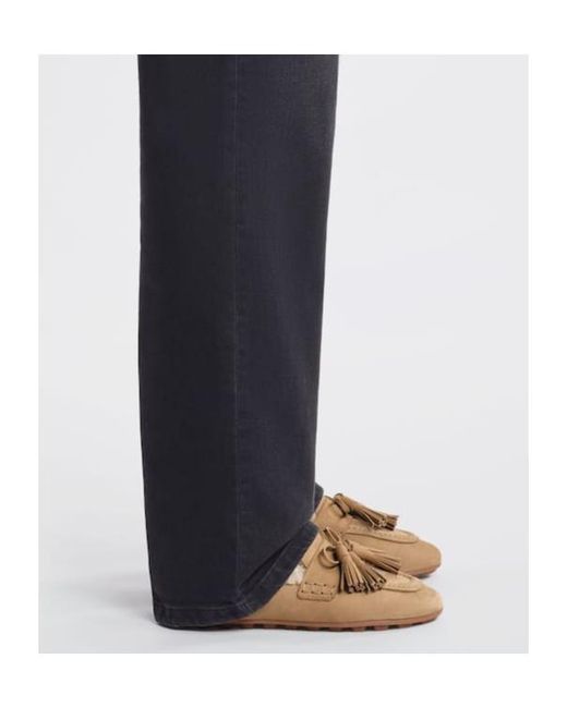 Hogan Brown Slip-On Flat Shoes
