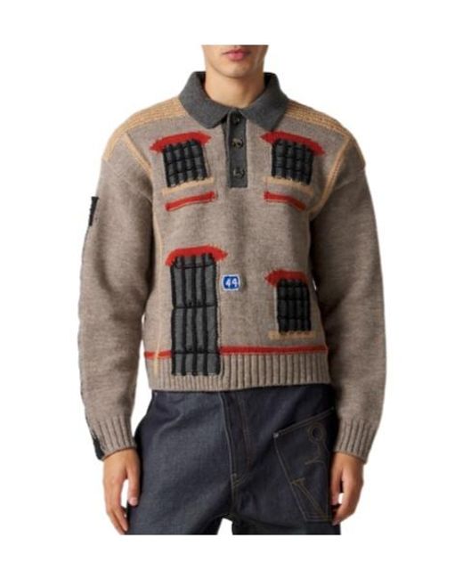 J.W. Anderson Natural Wool Knit Sweater for men