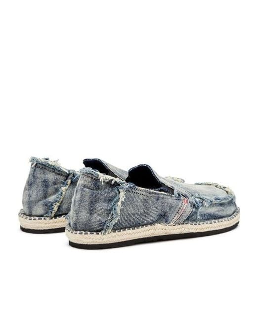 DIESEL Gray D-Lucas Loafers for men
