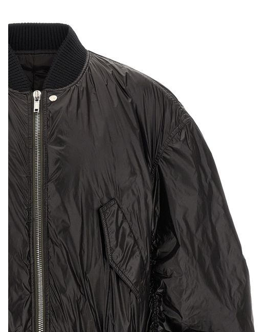 Rick Owens Black 'Secchia Flight' Bomber Jacket for men