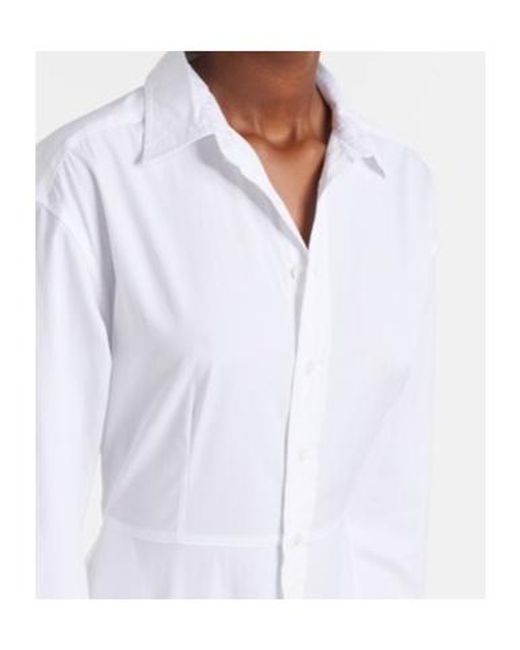 Polo Ralph Lauren White Broderie Anglaise Cotton Shirt Dress