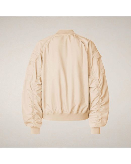 Save The Duck Natural Zip-Up Bomber Jacket