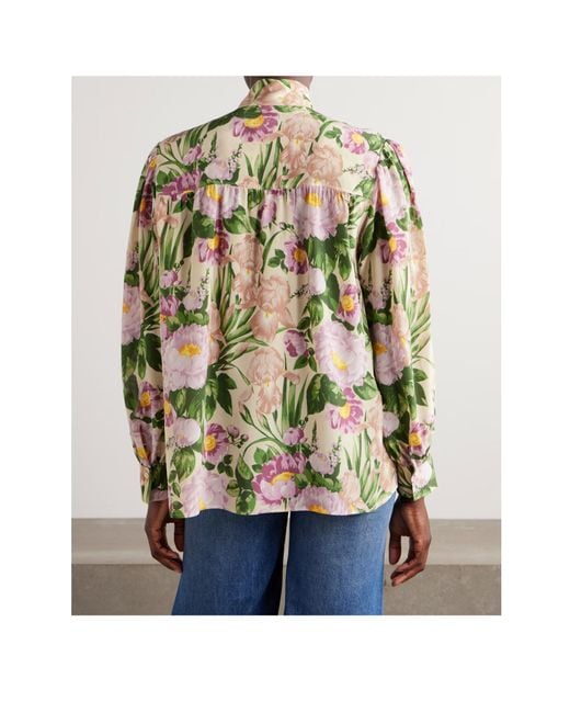 Chloé Multicolor Chloé Floral Print Long-Sleeve Shirt