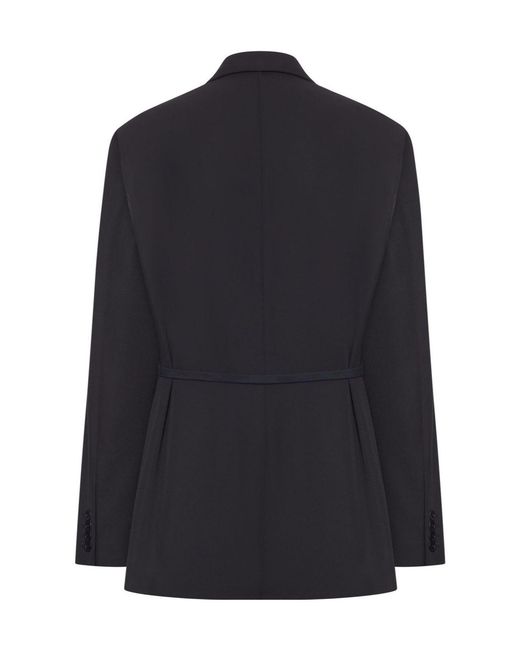 Balenciaga Blue Wrap Tailored Jacket