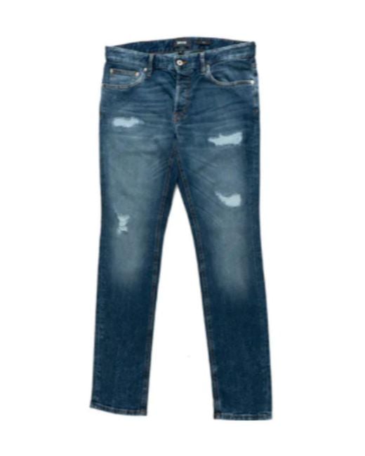 Just Cavalli Blue Logo Straight Jeans for men