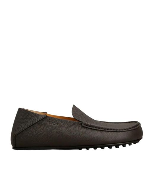 Tod's Black Round-Toe Loafers for men
