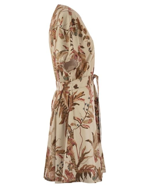 Weekend by Maxmara Natural Genero Floral Printed Dress