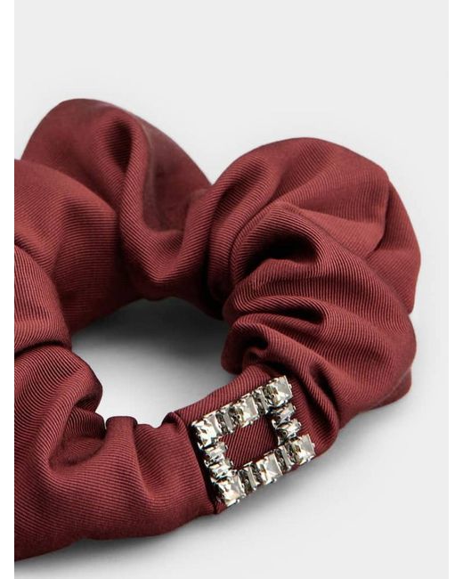 Roger Vivier Red Très Vivier Scrunchie