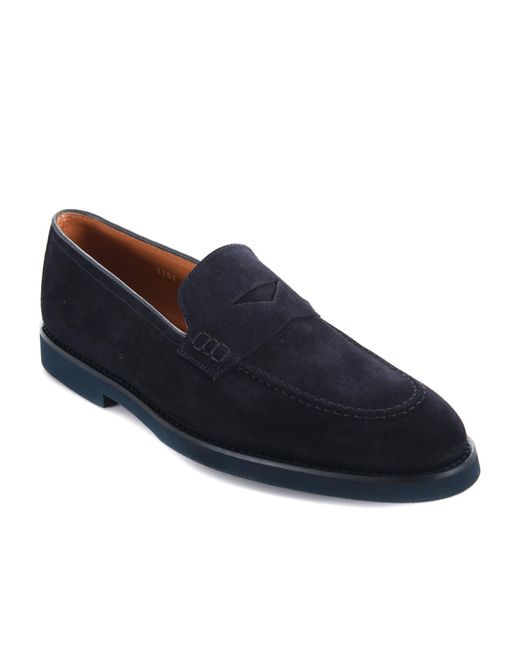 Doucal's Blue Earth Loafers for men