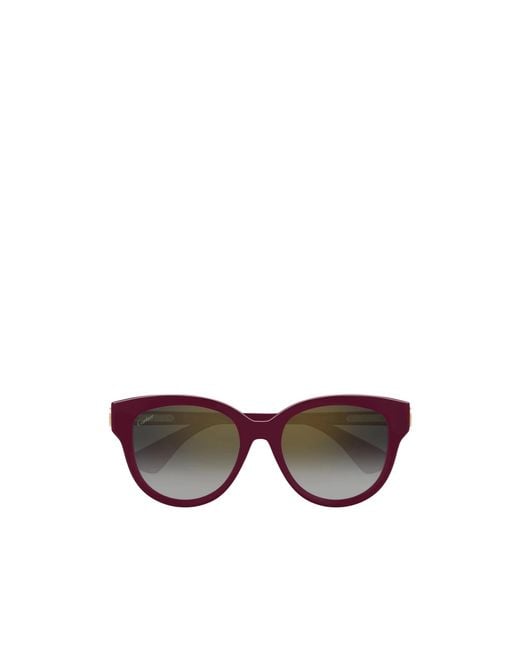Cartier Multicolor Round Frame Sunglasses